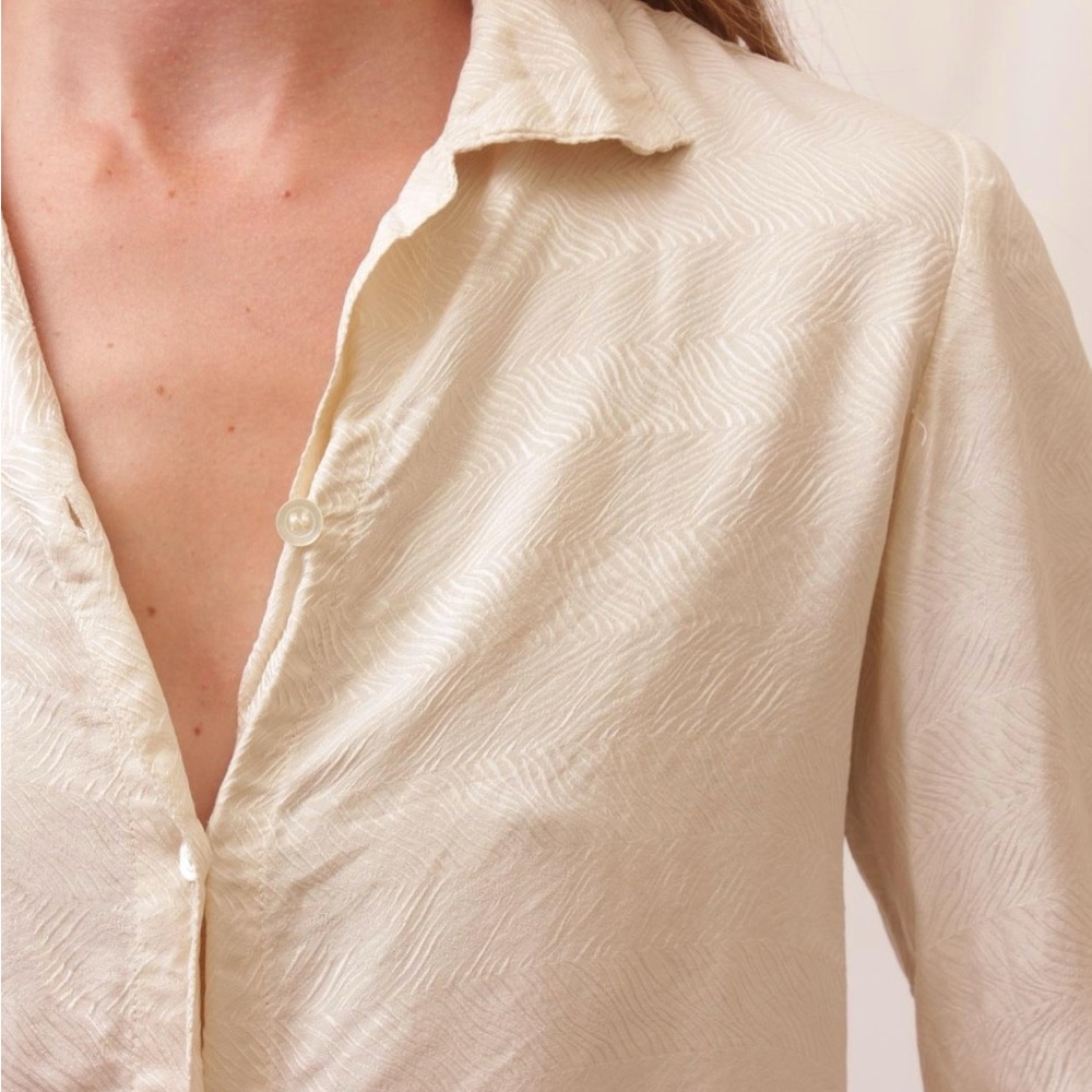 Ivory patterned button down - Picture 12 of 12